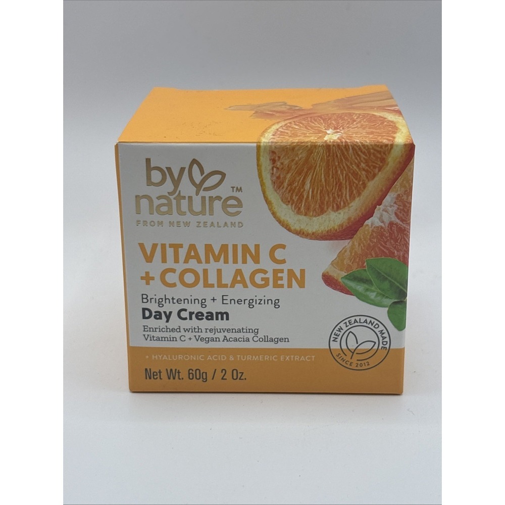 BY NATURE FROM NEW ZEALAND VITAMIN C + COLLAGEN DAY CREAM 2 OZ / 60 g
